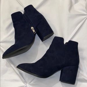 ASOS navy booties